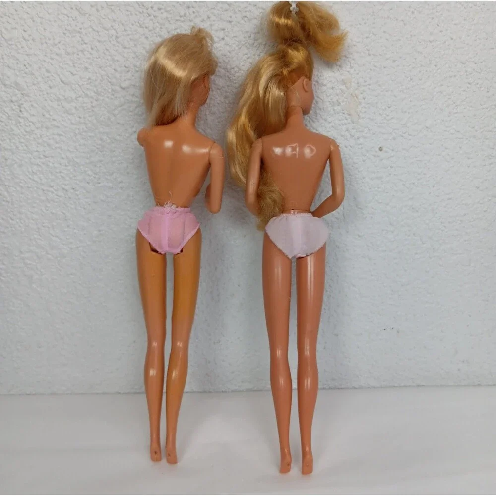 Barbie Super Hair 1986 Doll Super Star 80s Big Hair Blue Eyeshadow Pink Dress